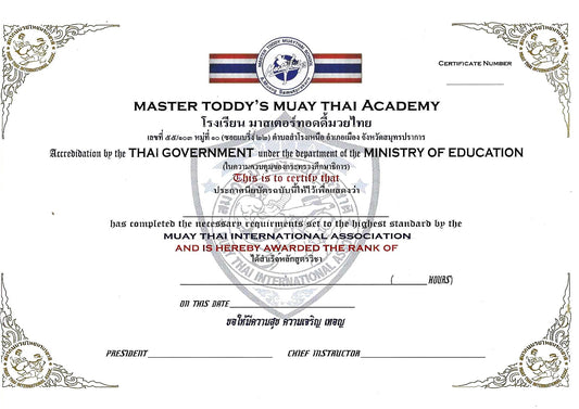 Grading Certificate